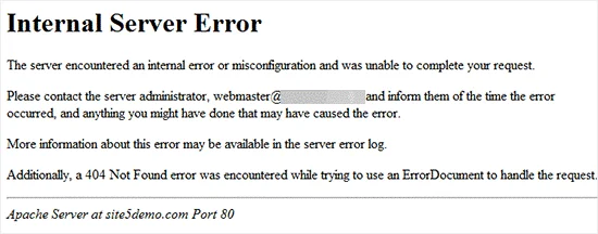 خطای 500 Internal Server Error خطای 500 Internal Server Error
