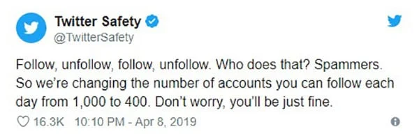 توییت اکانت Twitter Safety