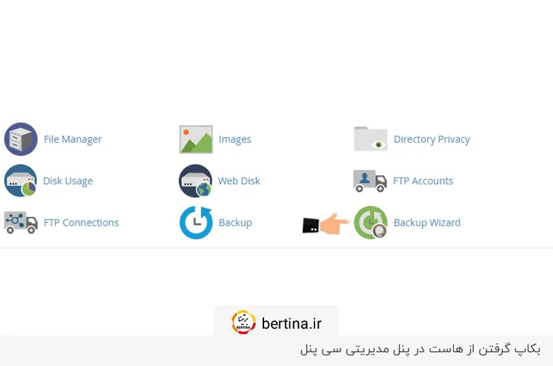 توجه به بکاپ گرفتن قبل از ریست هاست سی پنل